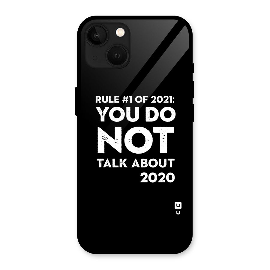 First Rule of 2021 Glass Back Case for iPhone 13