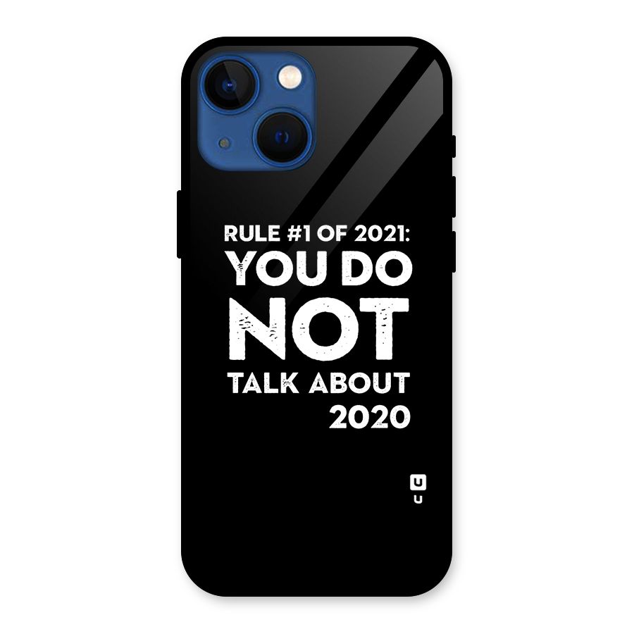 First Rule of 2021 Glass Back Case for iPhone 13 Mini