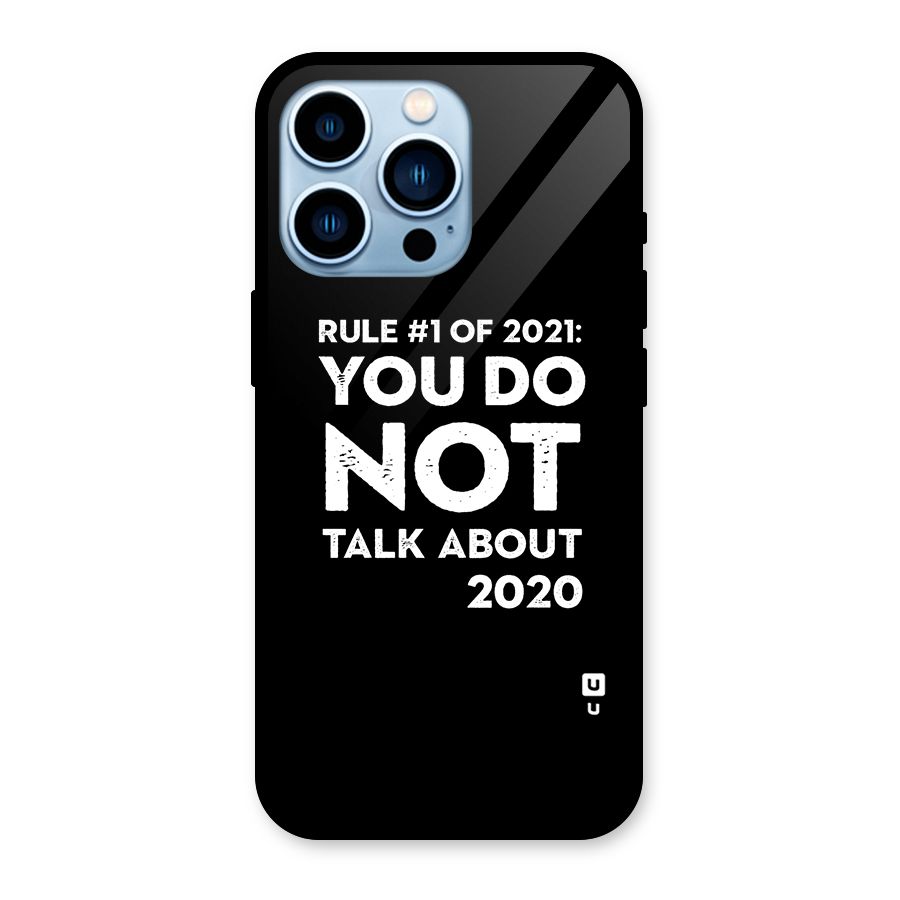 First Rule of 2021 Glass Back Case for iPhone 13 Pro