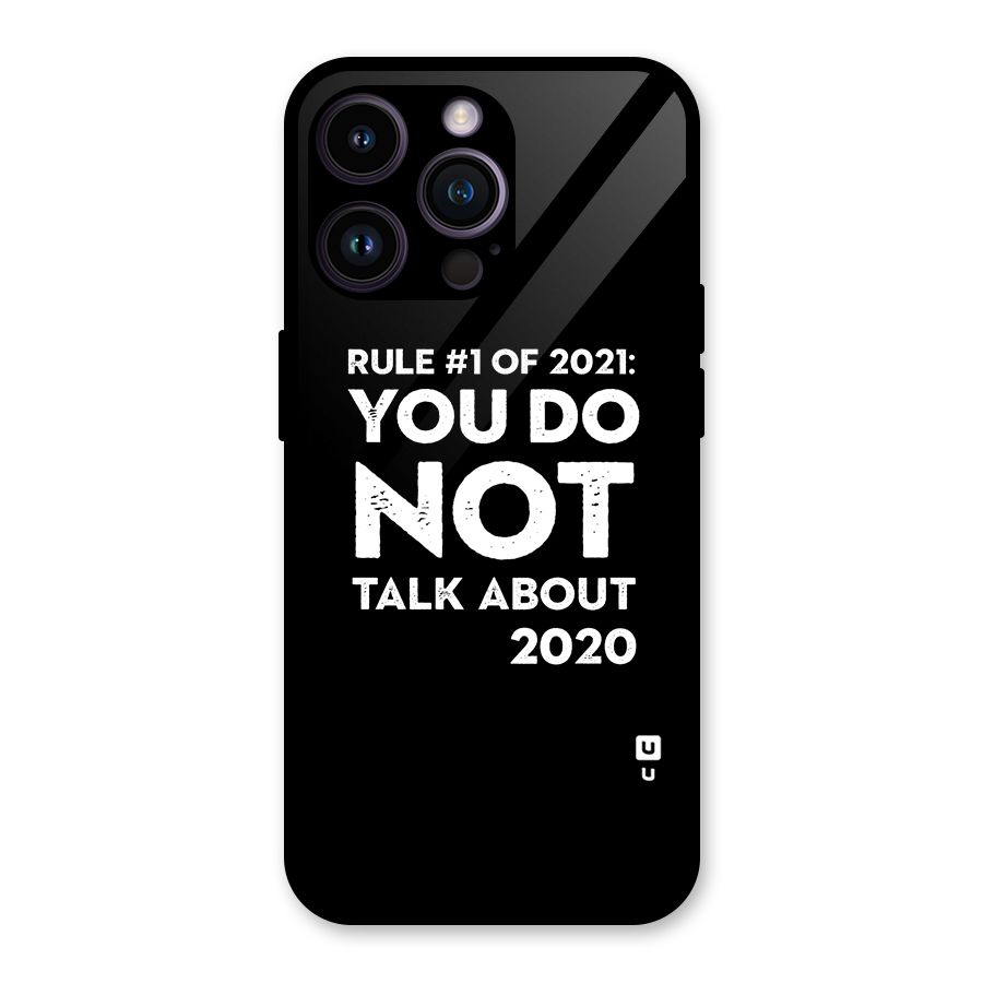 First Rule of 2021 Glass Back Case for iPhone 14 Pro Max