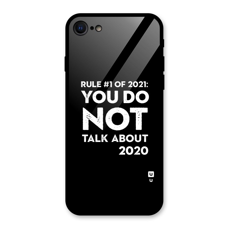 First Rule of 2021 Glass Back Case for iPhone SE 2022