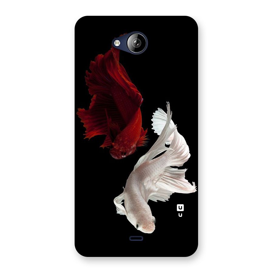 Fish Design Back Case for Canvas Play Q355