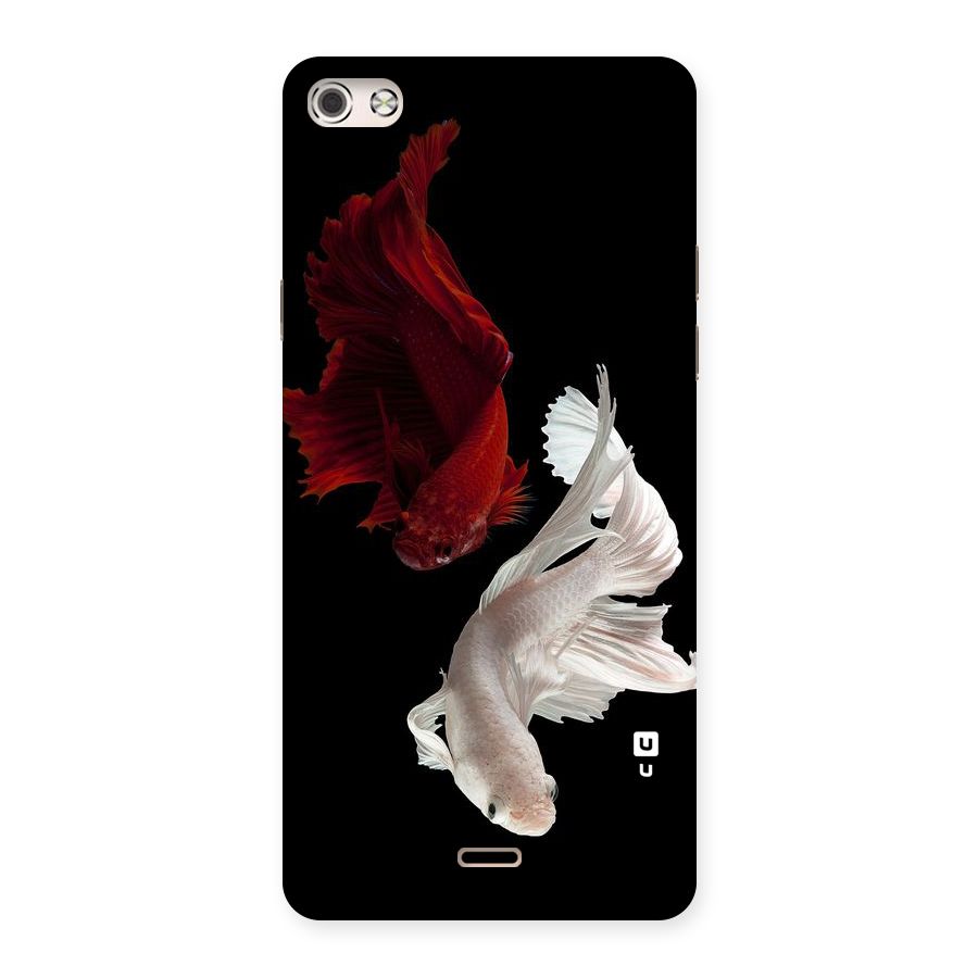 Fish Design Back Case for Micromax Canvas Silver 5