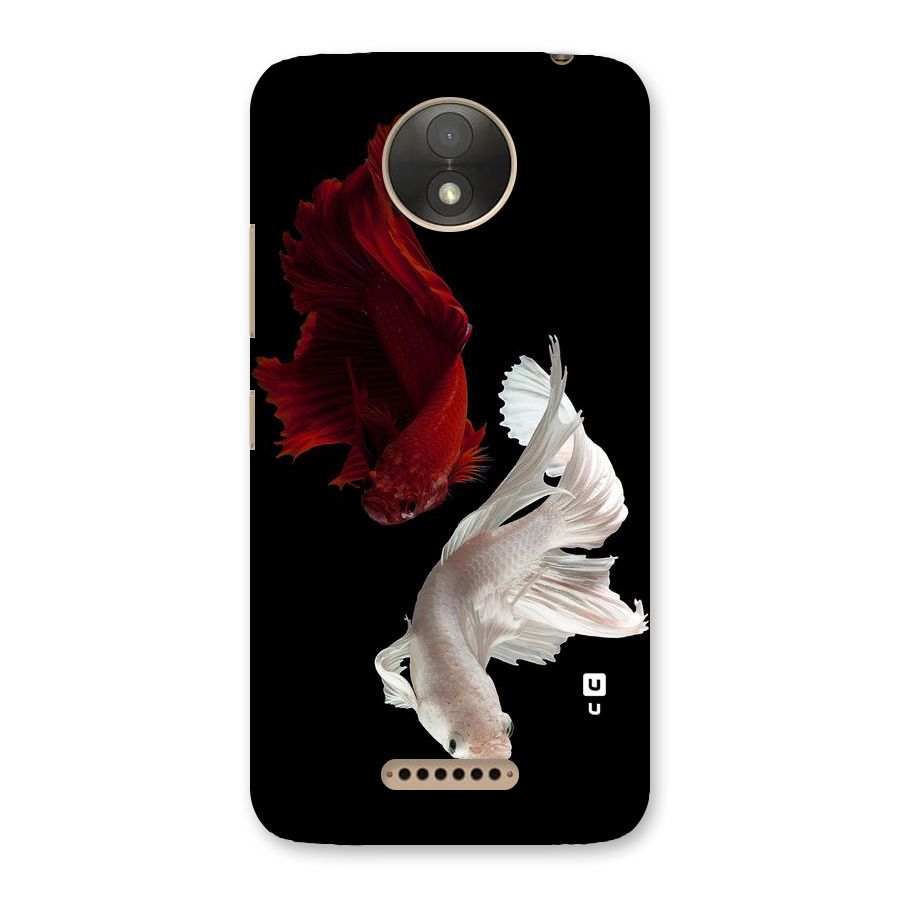 Fish Design Back Case for Moto C Plus