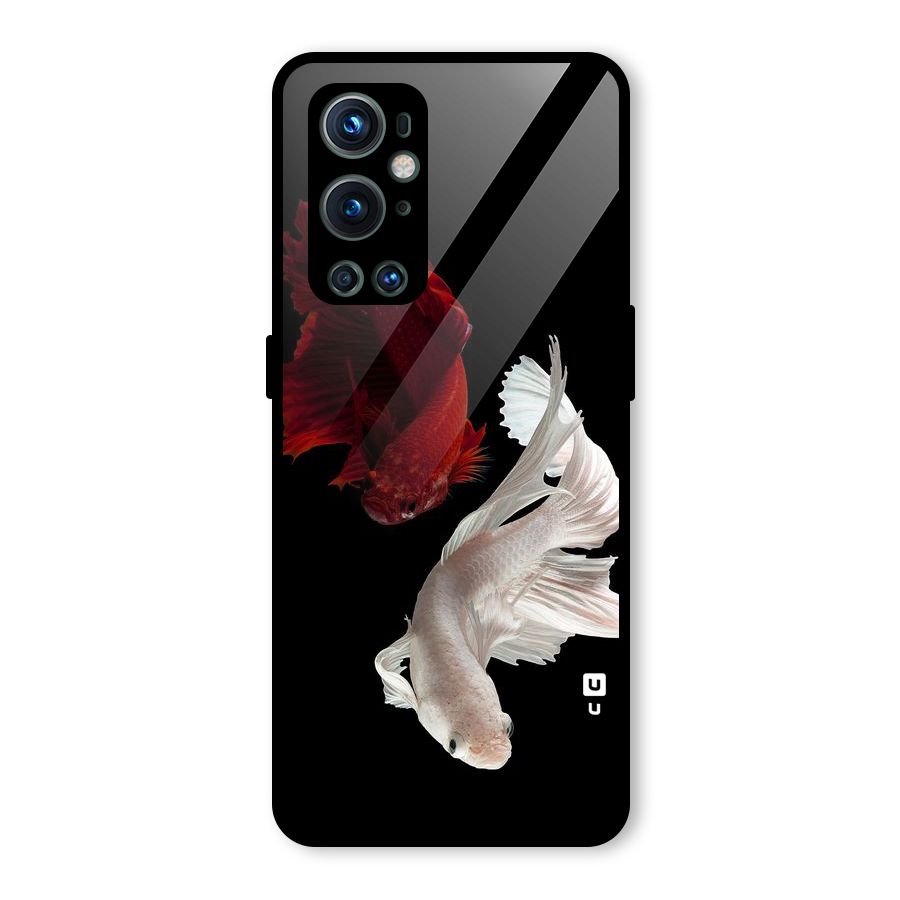 Fish Design Glass Back Case for OnePlus 9 Pro
