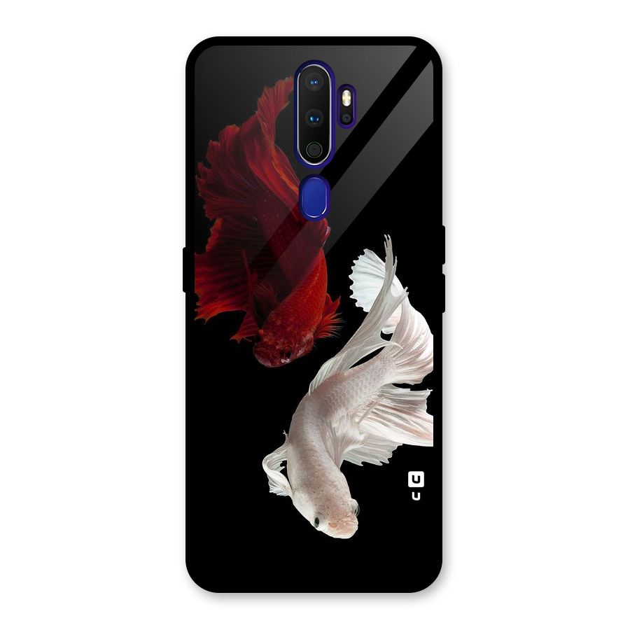Fish Design Glass Back Case for Oppo A9 (2020)