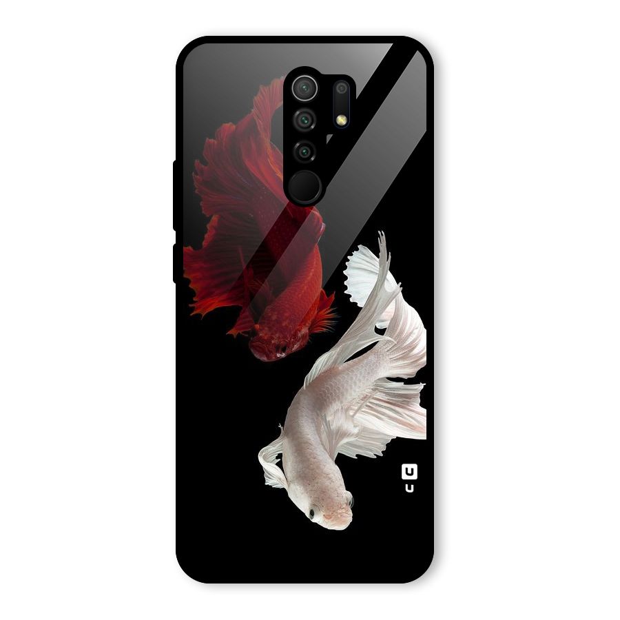 Fish Design Glass Back Case for Poco M2