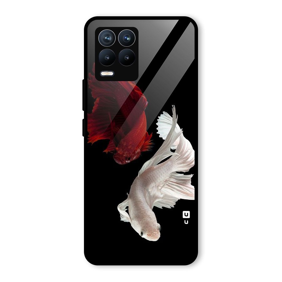Fish Design Glass Back Case for Realme 8