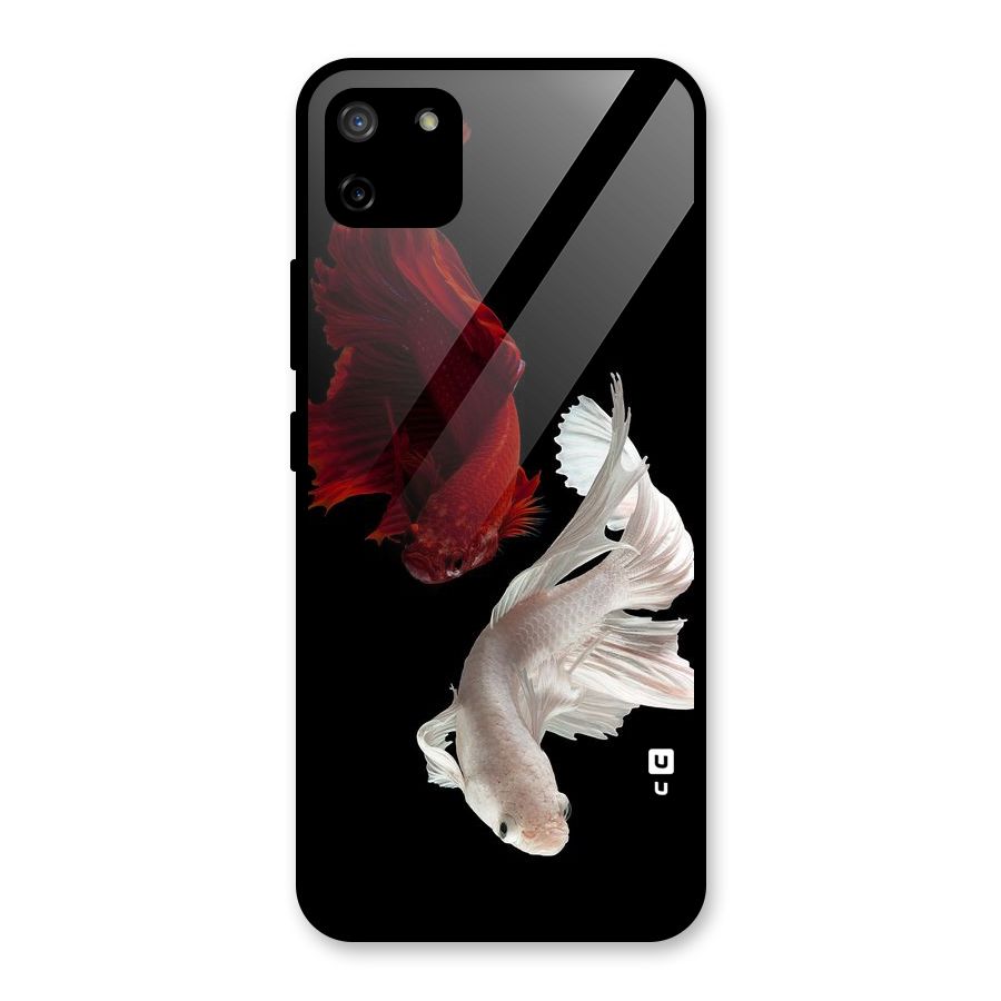 Fish Design Glass Back Case for Realme C11