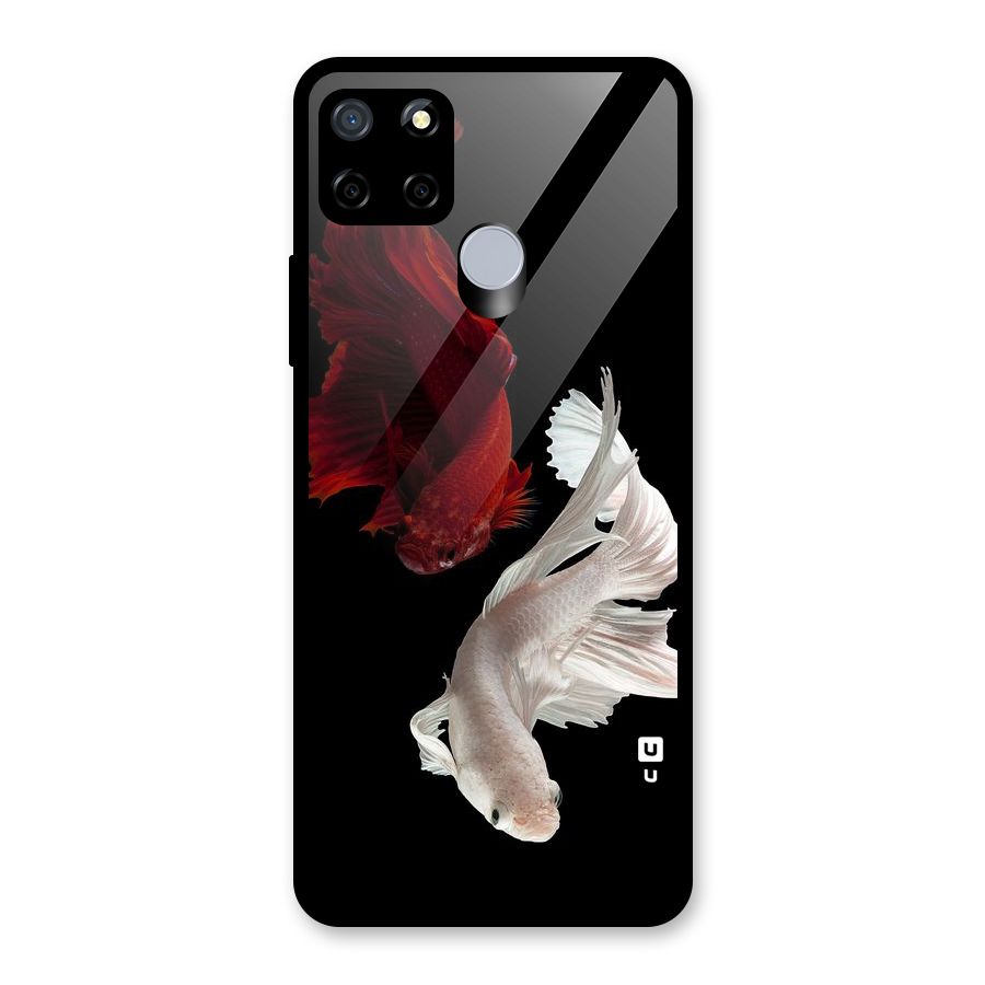 Fish Design Glass Back Case for Realme C12
