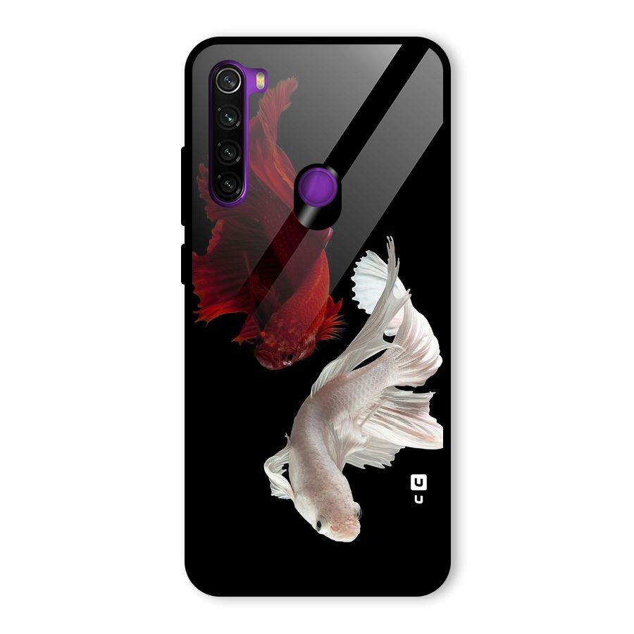 Fish Design Glass Back Case for Redmi Note 8