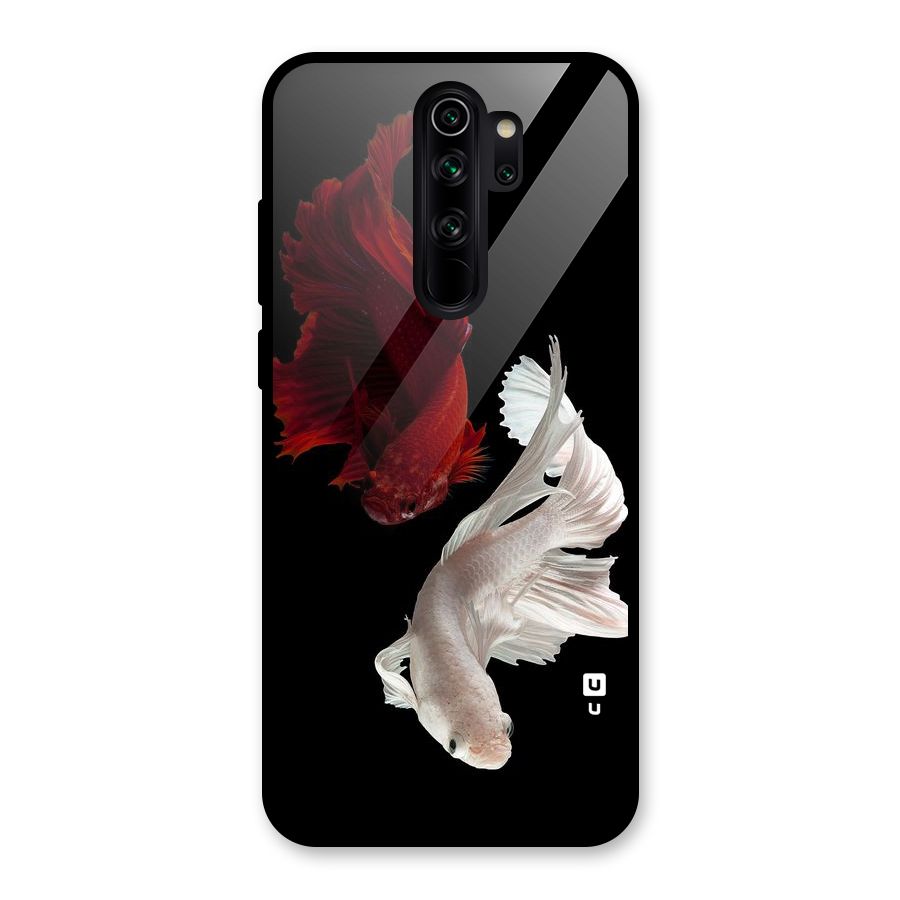 Fish Design Glass Back Case for Redmi Note 8 Pro