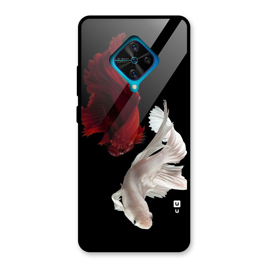 Fish Design Glass Back Case for Vivo S1 Pro