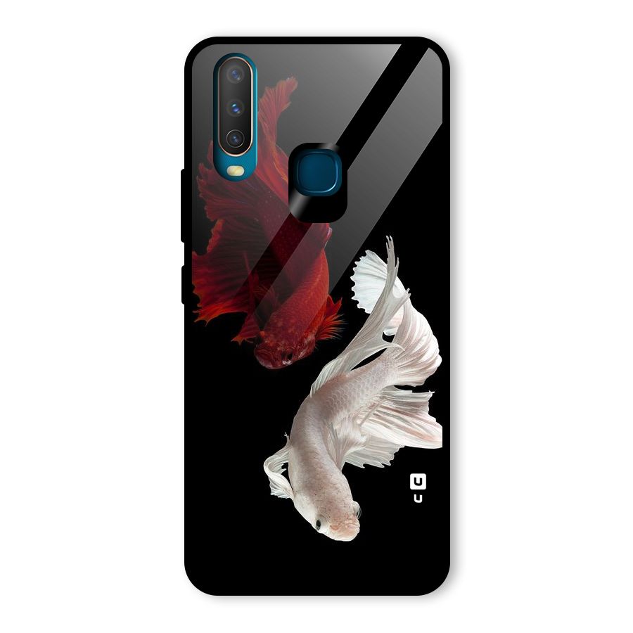Fish Design Glass Back Case for Vivo U10