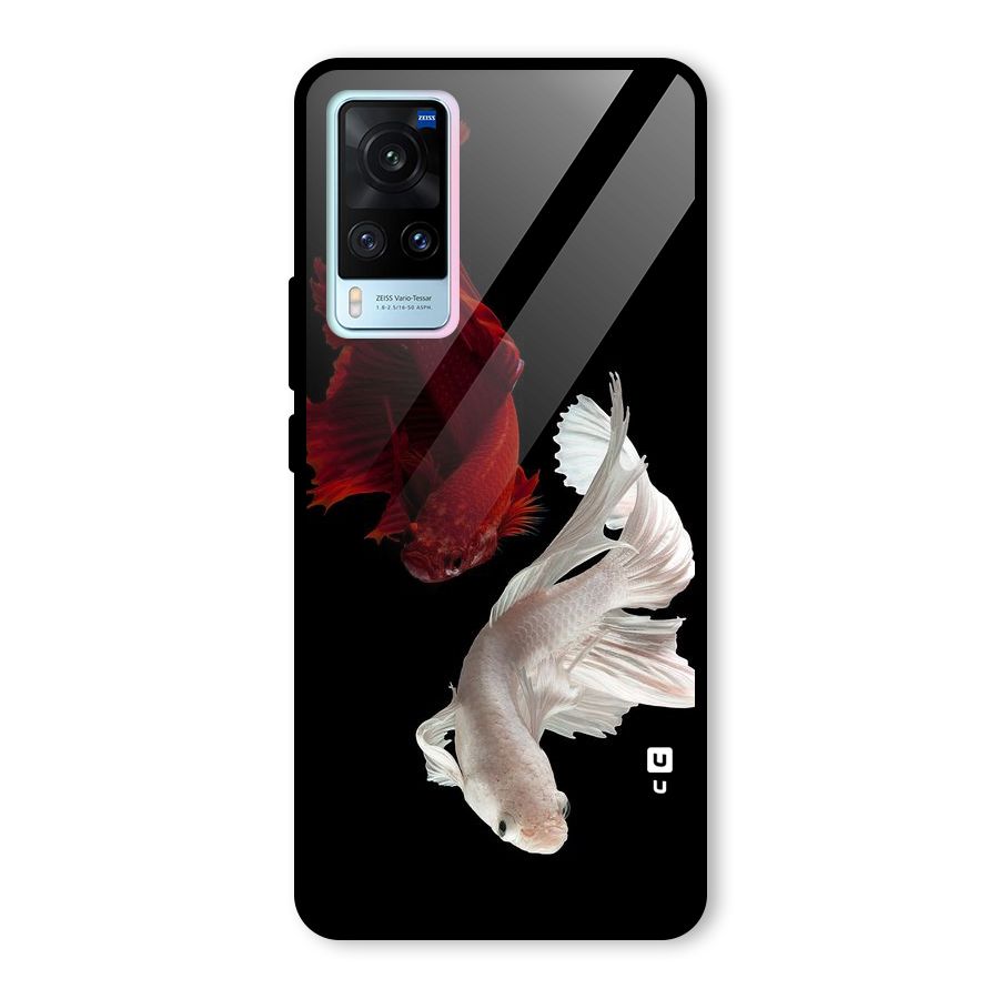 Fish Design Glass Back Case for Vivo X60