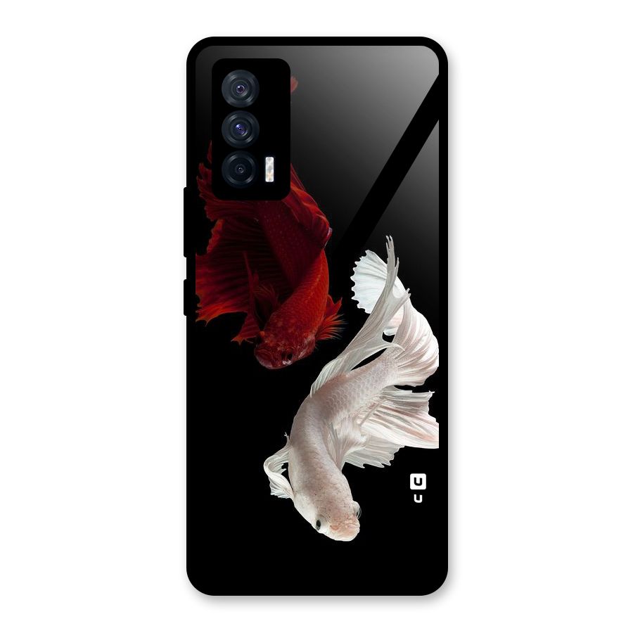 Fish Design Glass Back Case for Vivo iQOO 7 5G