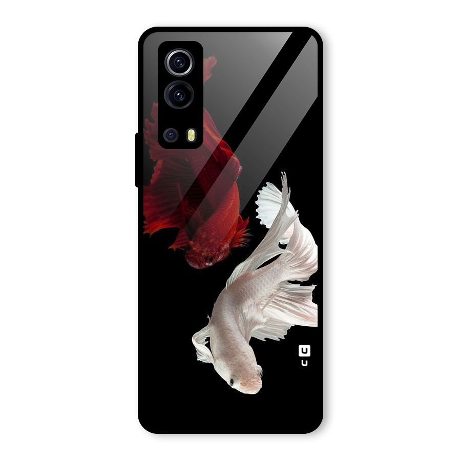 Fish Design Glass Back Case for Vivo iQOO Z3