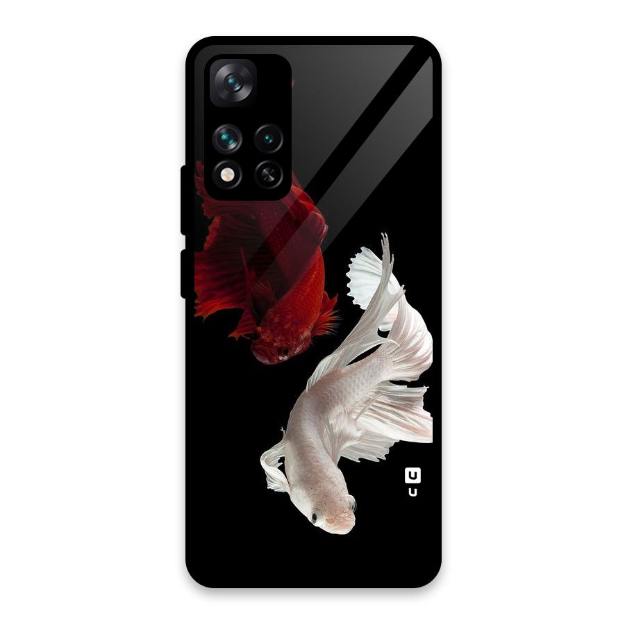 Fish Design Glass Back Case for Xiaomi 11i HyperCharge 5G