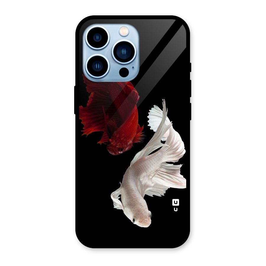 Fish Design Glass Back Case for iPhone 13 Pro
