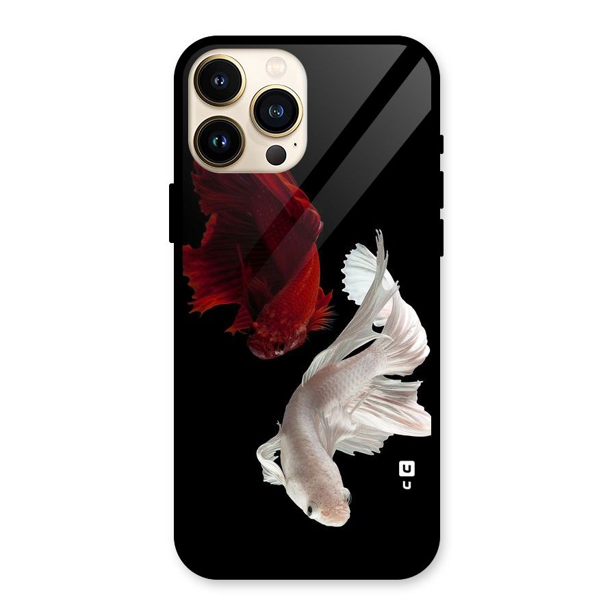 Fish Design Glass Back Case for iPhone 13 Pro Max