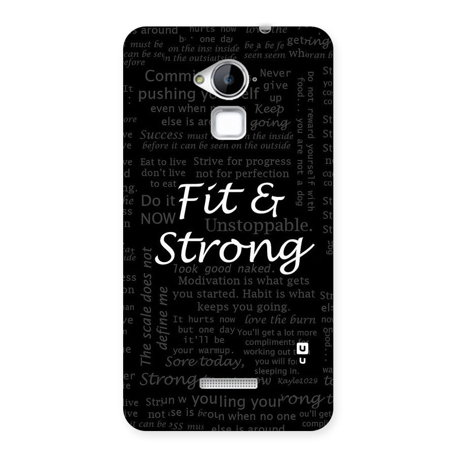 Fit And Strong Back Case for Coolpad Note 3