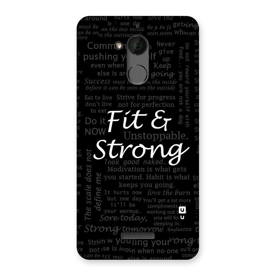 Fit And Strong Back Case for Coolpad Note 5