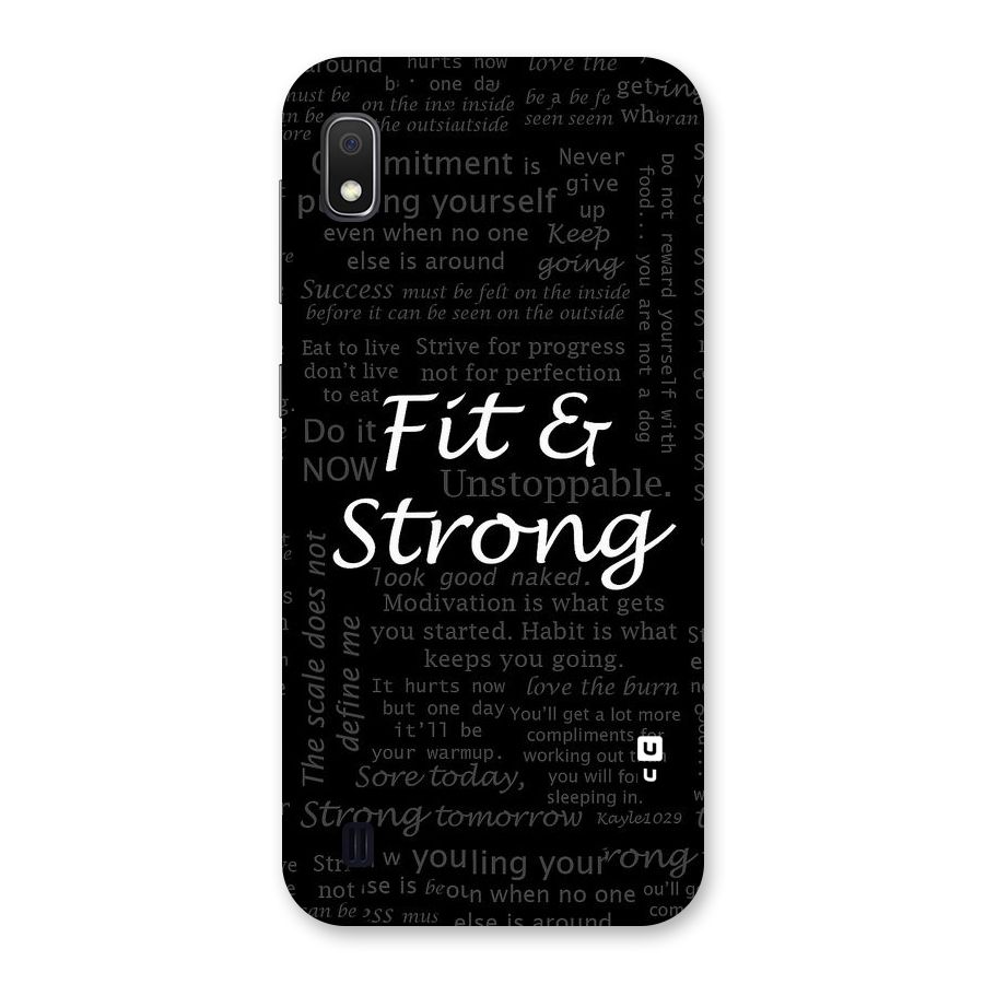 Fit And Strong Back Case for Galaxy A10