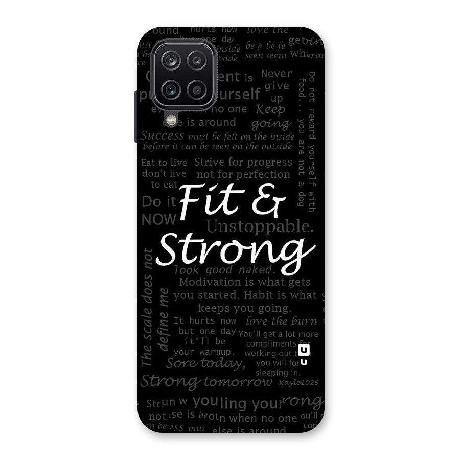 Fit And Strong Back Case for Galaxy A12