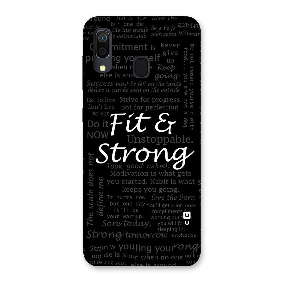 Fit And Strong Back Case for Galaxy A30