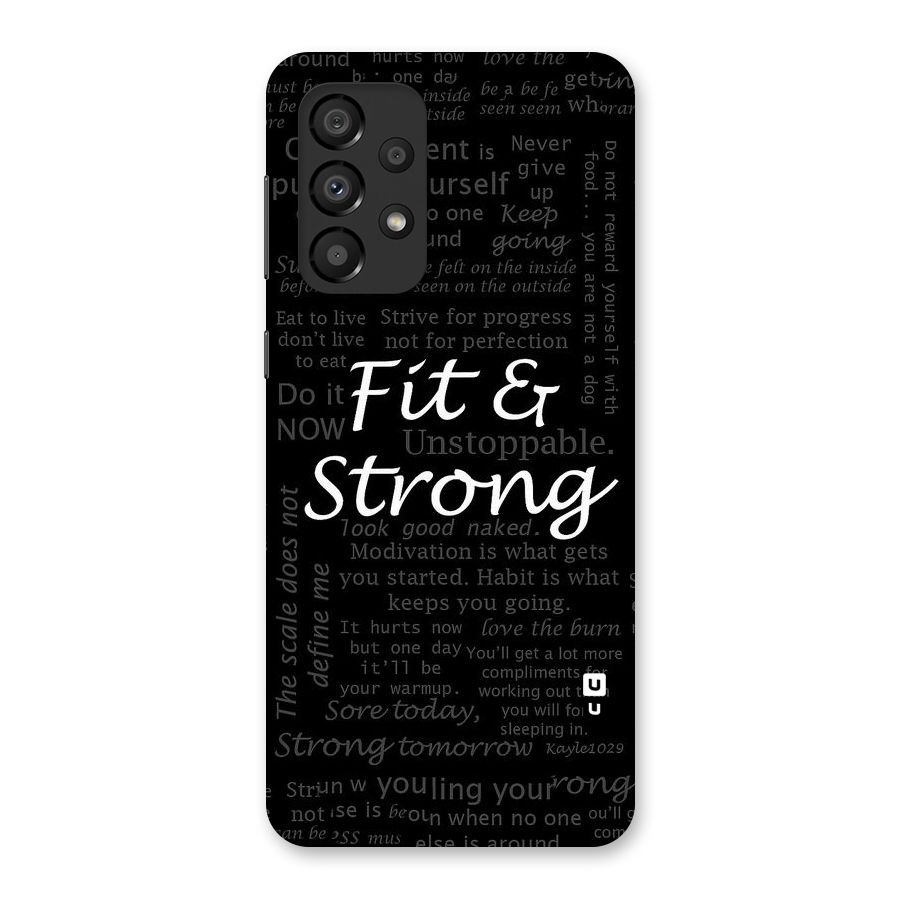 Fit And Strong Back Case for Galaxy A33 5G