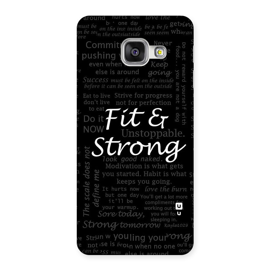 Fit And Strong Back Case for Galaxy A3 2016