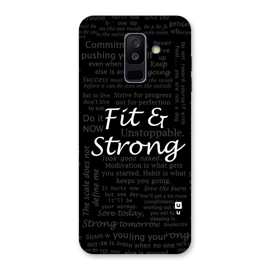 Fit And Strong Back Case for Galaxy A6 Plus