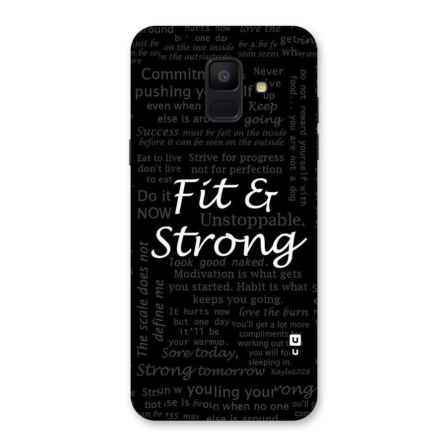 Fit And Strong Back Case for Galaxy A6 (2018)