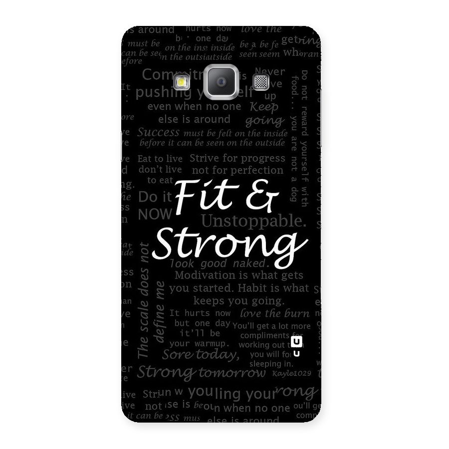 Fit And Strong Back Case for Galaxy A7