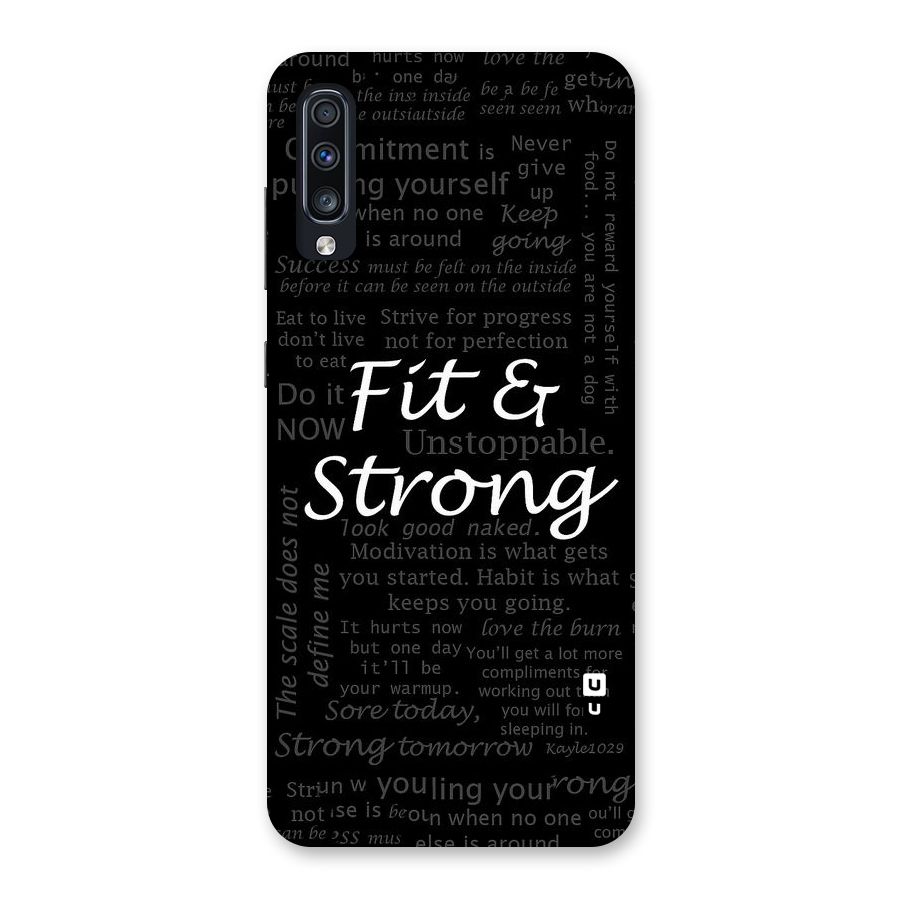 Fit And Strong Back Case for Galaxy A70