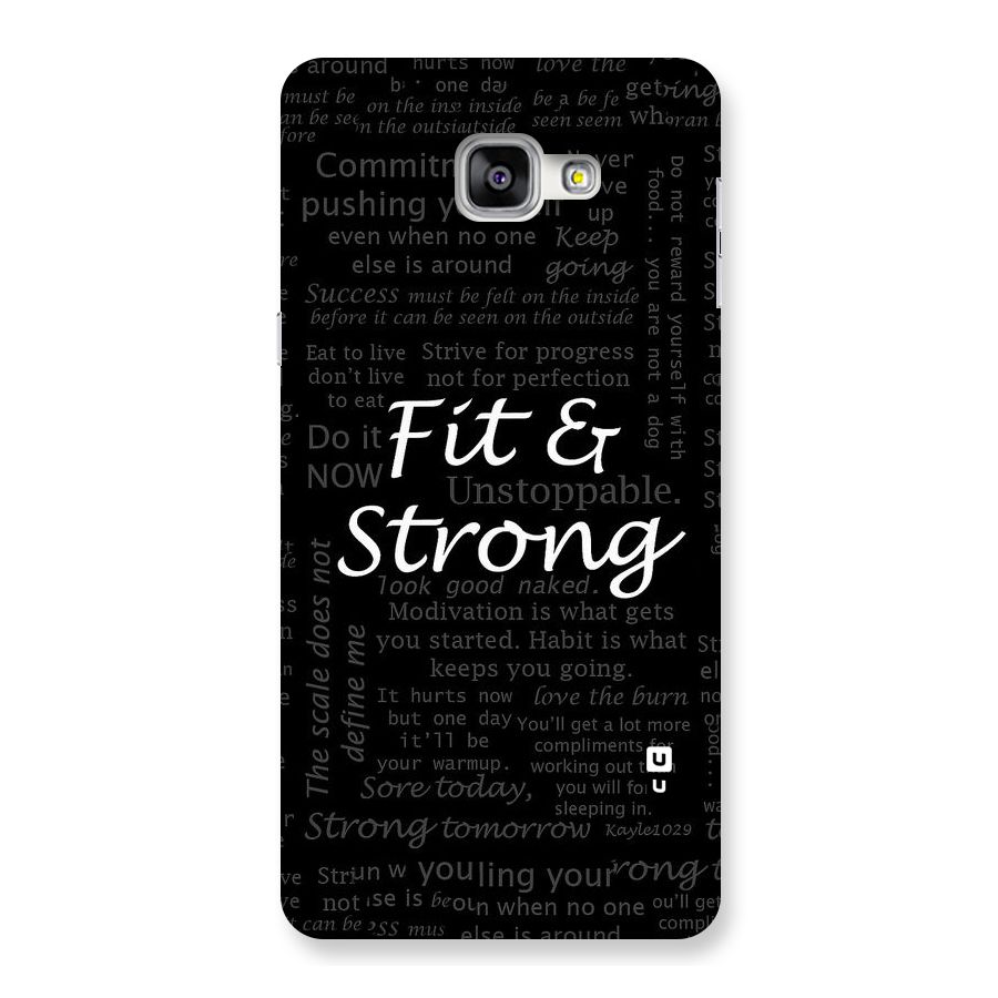 Fit And Strong Back Case for Galaxy A9