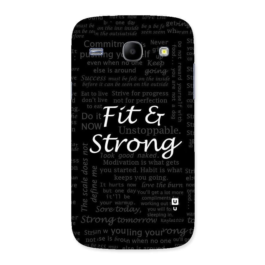 Fit And Strong Back Case for Galaxy Core