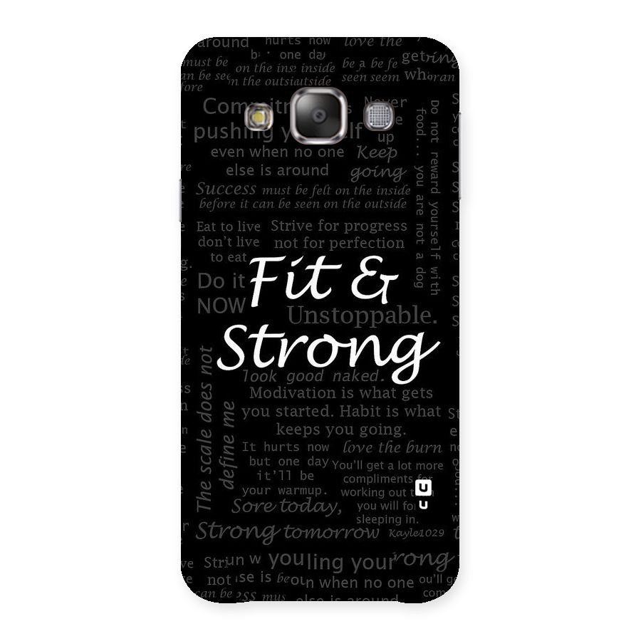Fit And Strong Back Case for Galaxy E7