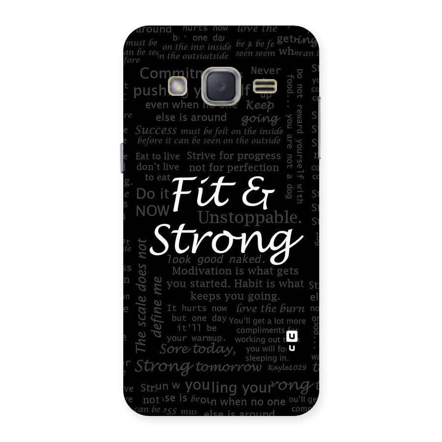 Fit And Strong Back Case for Galaxy J2
