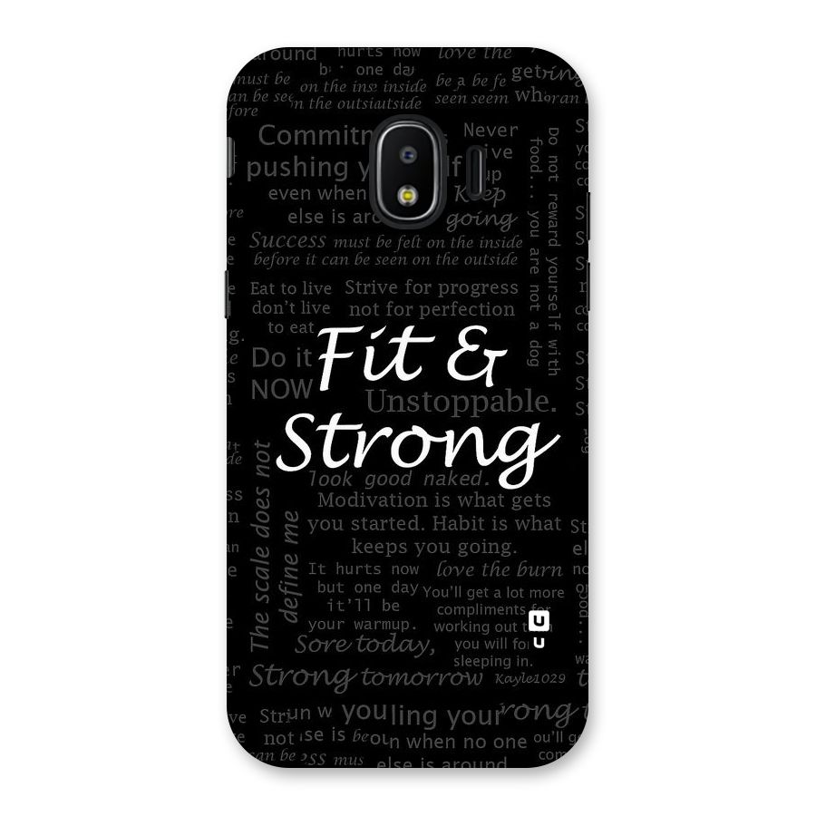 Fit And Strong Back Case for Galaxy J2 Pro 2018