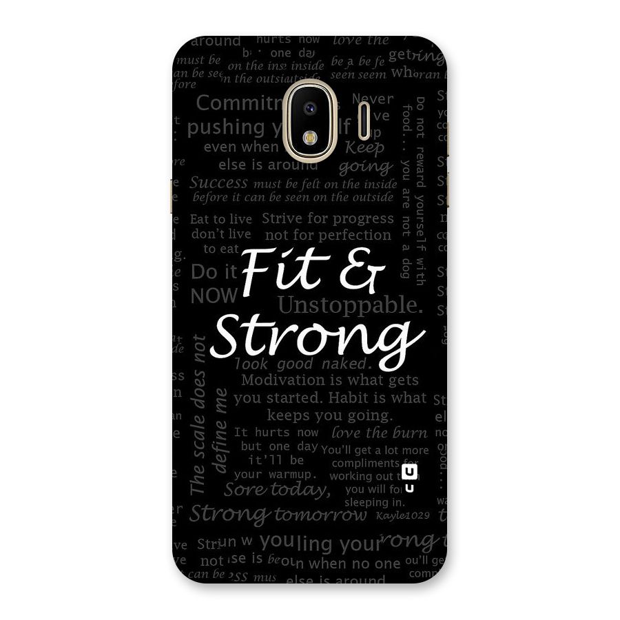 Fit And Strong Back Case for Galaxy J4