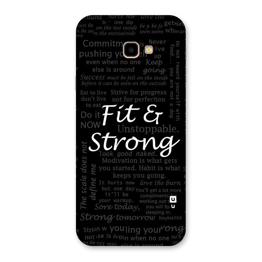 Fit And Strong Back Case for Galaxy J4 Plus