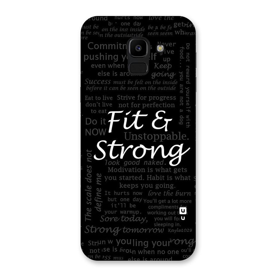 Fit And Strong Back Case for Galaxy J6