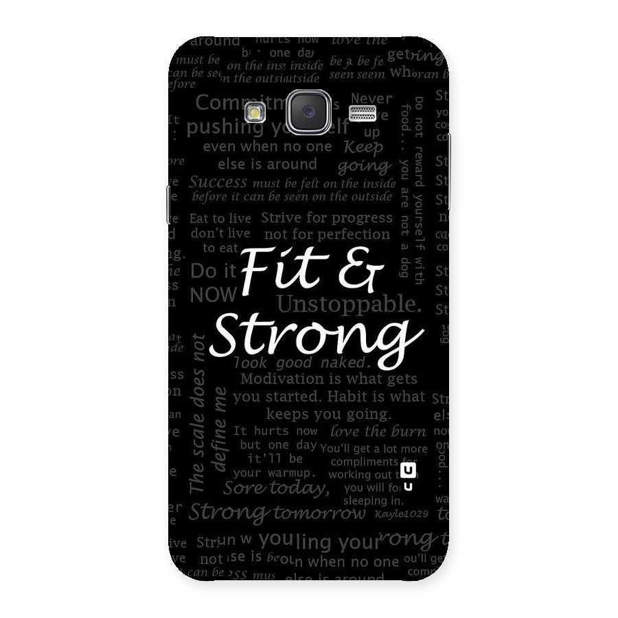 Fit And Strong Back Case for Galaxy J7