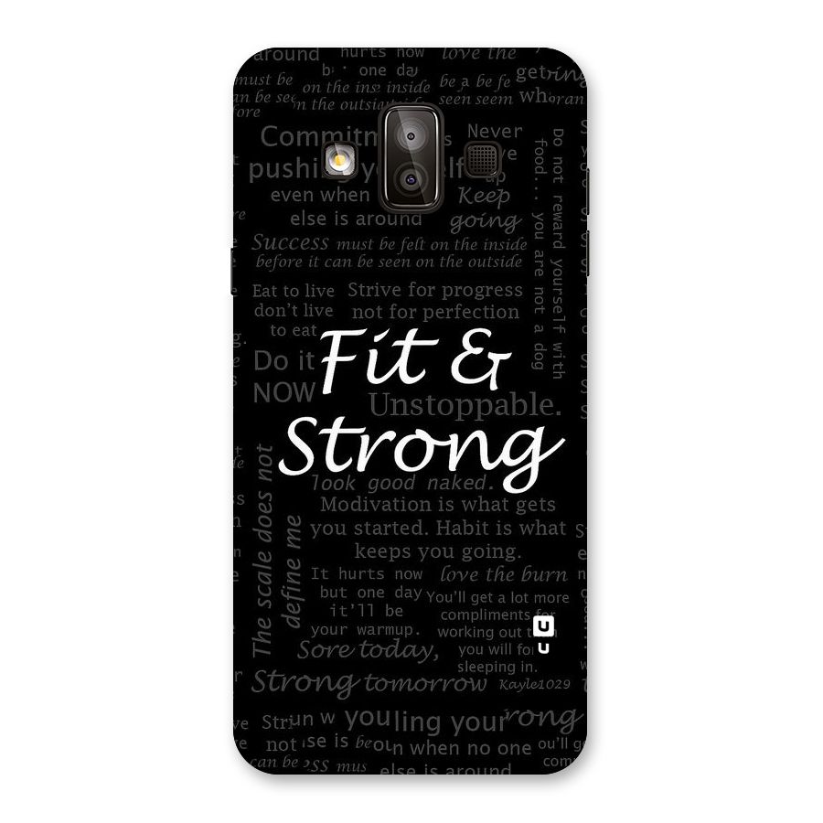 Fit And Strong Back Case for Galaxy J7 Duo