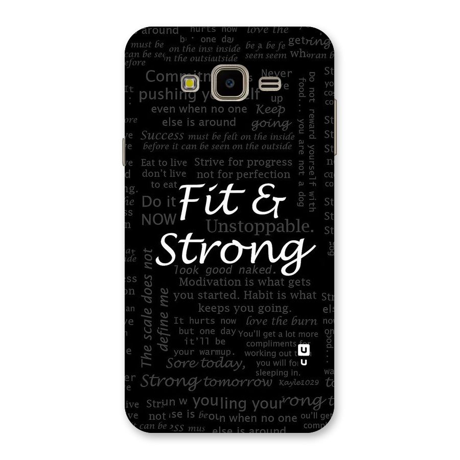 Fit And Strong Back Case for Galaxy J7 Nxt