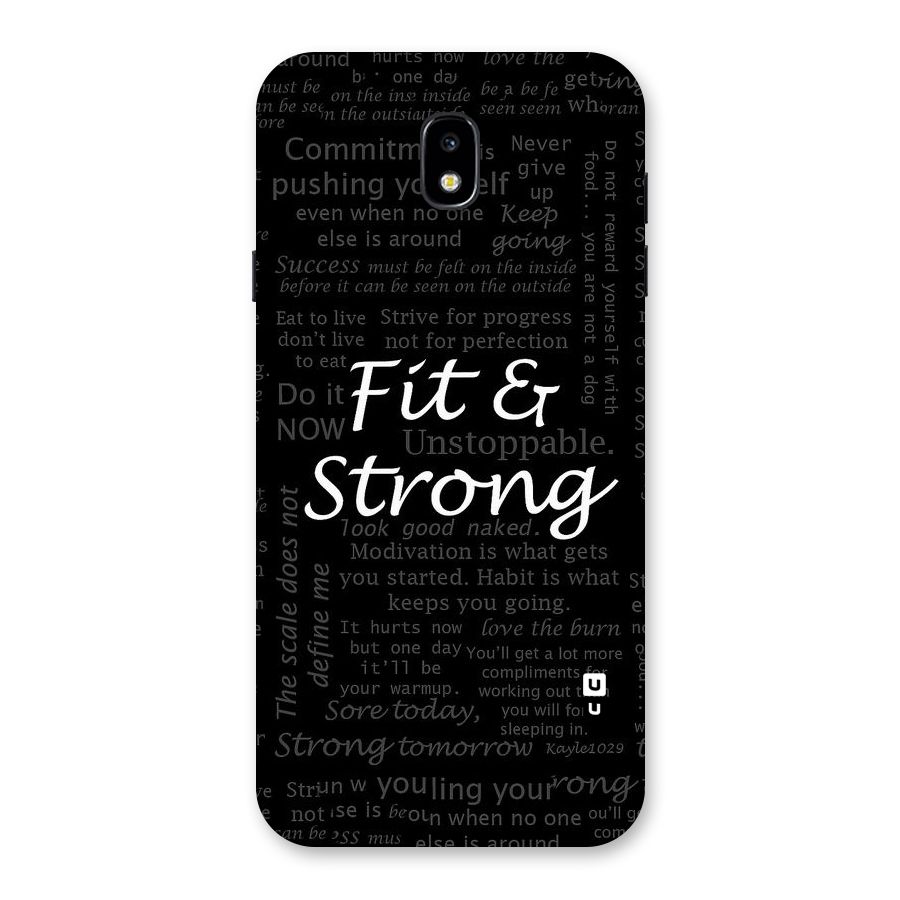 Fit And Strong Back Case for Galaxy J7 Pro