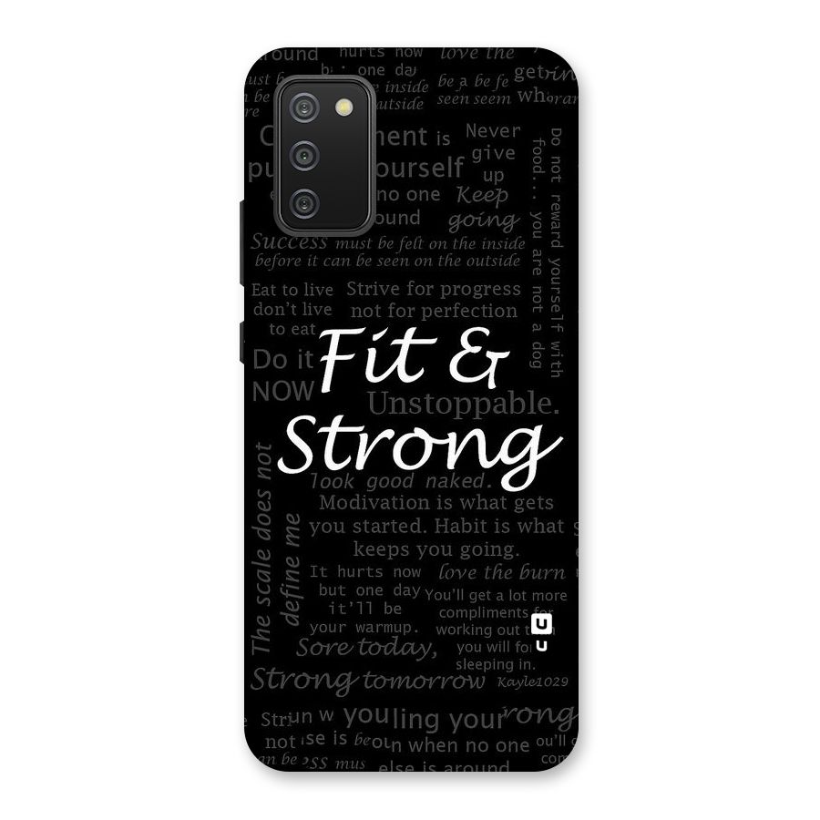 Fit And Strong Back Case for Galaxy M02s