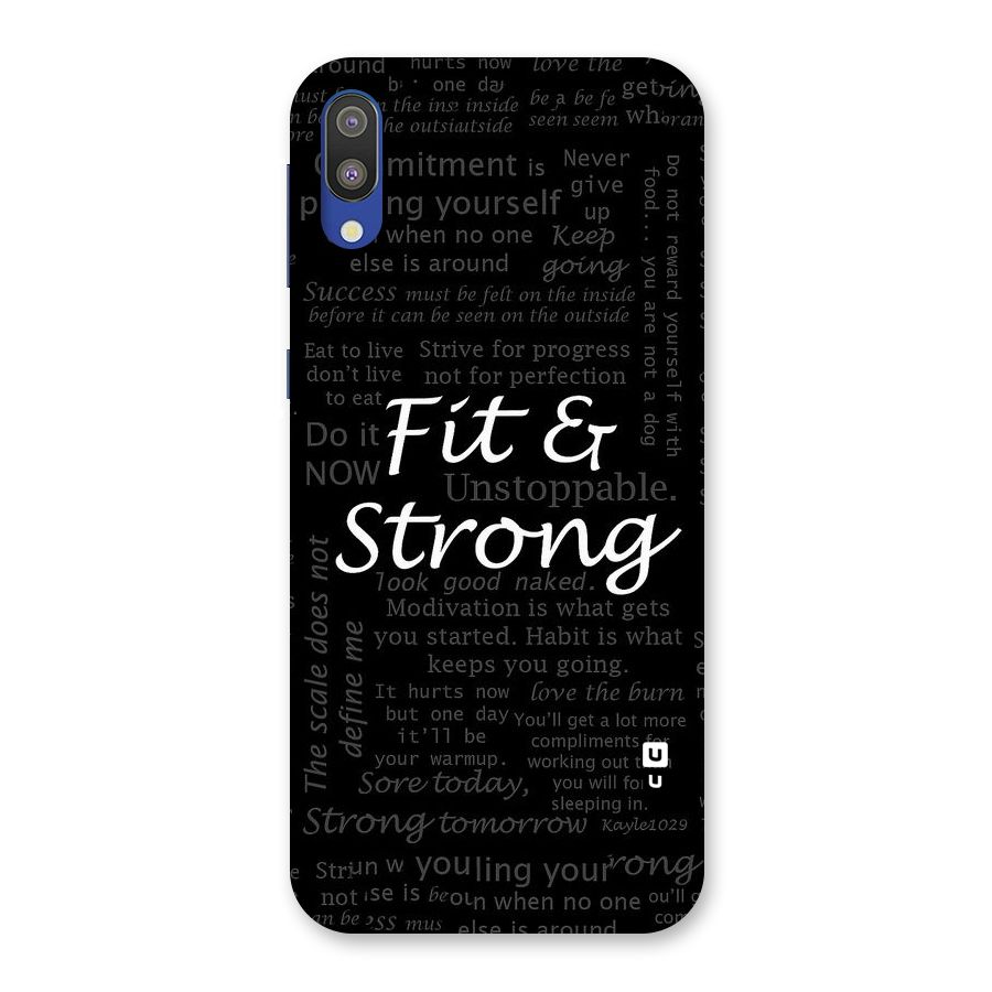 Fit And Strong Back Case for Galaxy M10