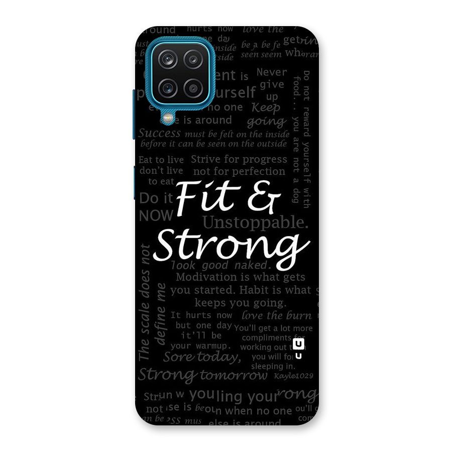 Fit And Strong Back Case for Galaxy M12